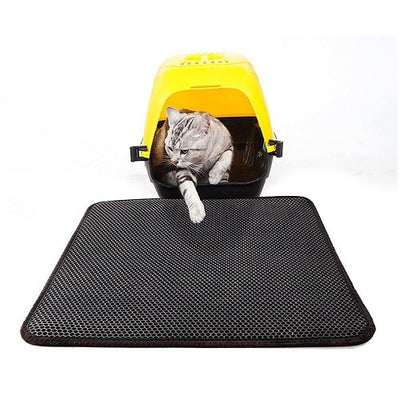 Cat Litter Mat Double Waterproof Layer Cat Litter Trapper Mats Household Pet Sifting Pad Protect Floor Carpet  Cat Scratch Mat