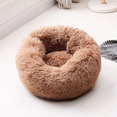 Luxury Soft Plush Dog Bed Round Shape Sleeping Bag Kennel Cat Puppy Sofa Bed Pet House Winter Warm Beds Cushion Superior Comfort