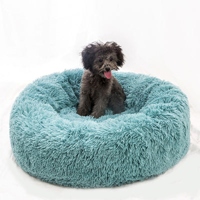 Luxury Soft Plush Dog Bed Round Shape Sleeping Bag Kennel Cat Puppy Sofa Bed Pet House Winter Warm Beds Cushion Superior Comfort