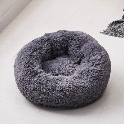 Luxury Soft Plush Dog Bed Round Shape Sleeping Bag Kennel Cat Puppy Sofa Bed Pet House Winter Warm Beds Cushion Superior Comfort