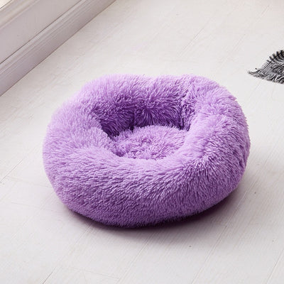 Luxury Soft Plush Dog Bed Round Shape Sleeping Bag Kennel Cat Puppy Sofa Bed Pet House Winter Warm Beds Cushion Superior Comfort