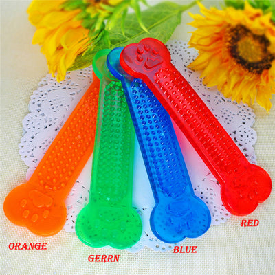 ZOLLOR Pet Toy Small Dog Cat Chew Toy Grinding Bite Chew Health Teeth Stick Bone Shape  Biting Playing Training Tooth Cleaning