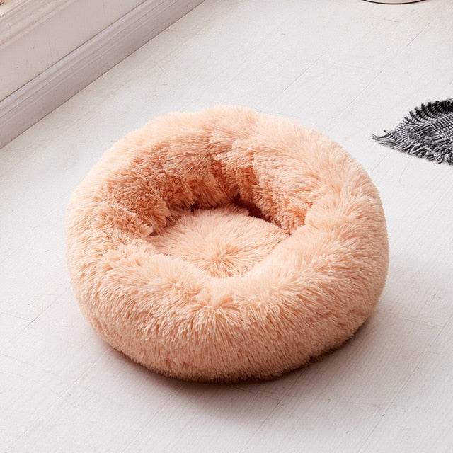 Dog Pet Bed Kennel Round Cat Winter Warm Dog House Sleeping Bag