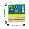 MeterMall Dog Snuffle Splicing Mat Dogs Nosework Playground Toy Blanket Pet Sniffing Training Detachable Fleece Pads Play Mat