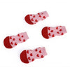 4 pcs/set Indoor Pet Dog Socks Soft Quality Cotton Warm Antiskid Paws Dirts Away Easy Washing Dog Cat Shoe Socks