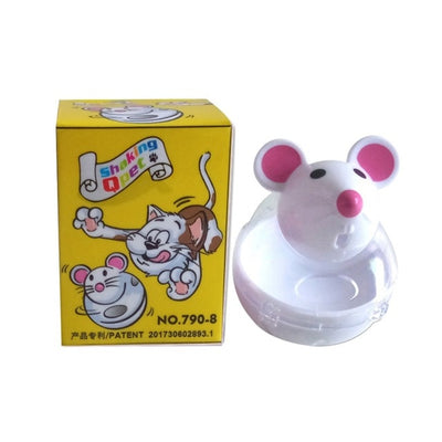 Lovely Pet Feeder Toy Cat Mice Shape Food Rolling Leakage Dispenser Bowl Kitten Playing Training Educational Toys