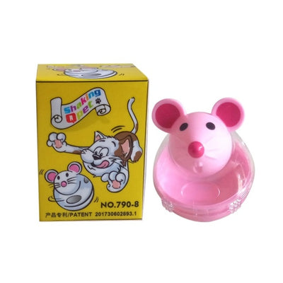 Lovely Pet Feeder Toy Cat Mice Shape Food Rolling Leakage Dispenser Bowl Kitten Playing Training Educational Toys